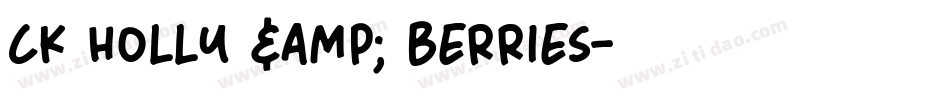 CK Holly & Berries字体转换